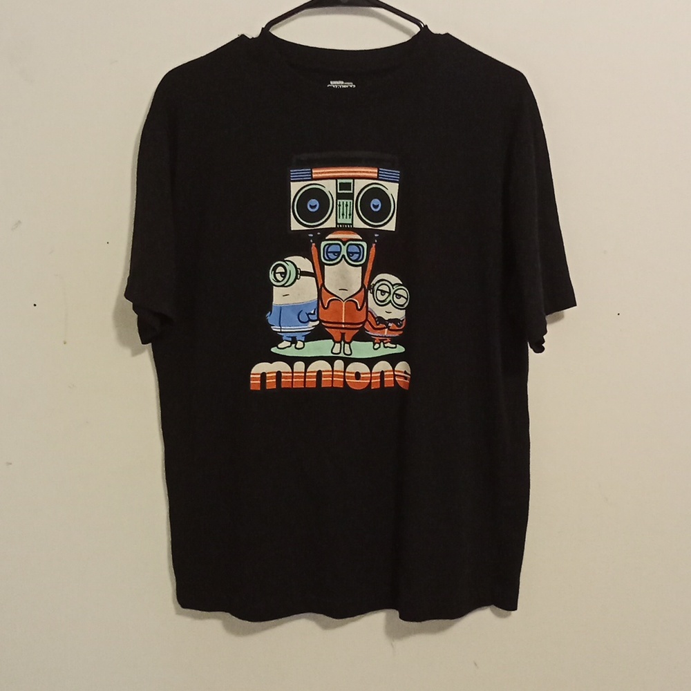 Minions large black t-shirt